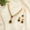 Kundan Necklace Set with Maang Tikka