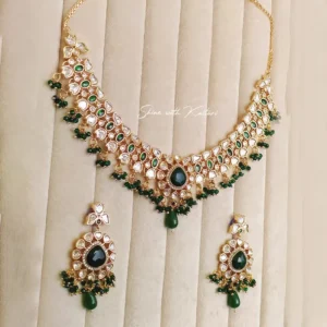 Alternative view of Noor Kundan Polki Statement Choker Necklace