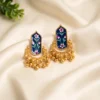 Meenakari Ghungroo Statement Earring