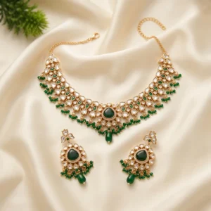 Noor Kundan Polki Statement Choker Necklace