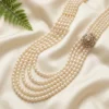 Pearl Cascade Kundan Necklace for Groom