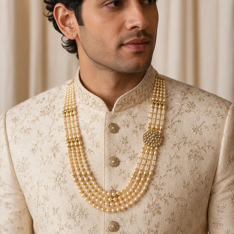 Imperial Pearl Heritage Necklace for Groom - Image 2