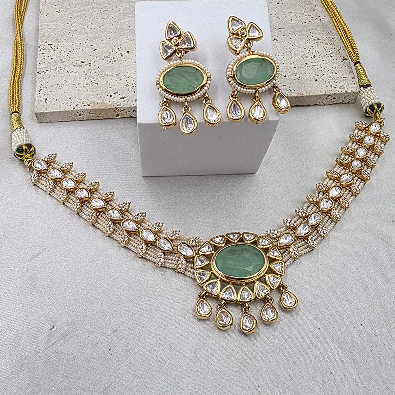 Buy Pearl Kundan Choker Necklace