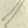 Silver CZ Charm Anklets