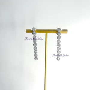 Classic Silver Cubic Zirconia Necklace - Image 4