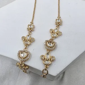 Alternative view of Delicate Floral Kundan Ear Chain