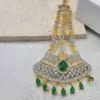 Green Stone Studded Passa