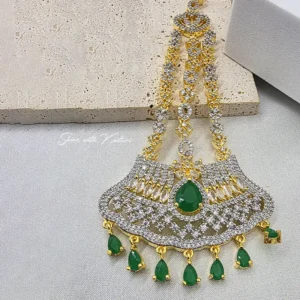 Green Stone Studded Passa