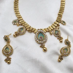 Temple Inspired Heritage Necklace Set - Image 3