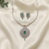 CZ Rani Pendant Necklace Set