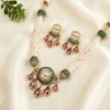 Emerald Pearl Rani Haar Necklace Set