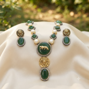 Sabyasachi Inspired Drop Pendant Necklace Set