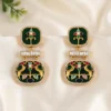 Heritage Enamel Statement Earrings