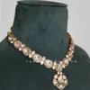 Kundan Teardrop Necklace Set