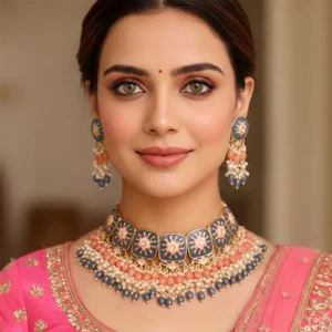 Meenakari Kundan Choker