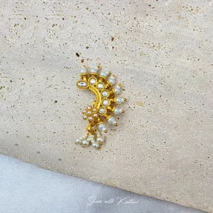 Pearl Kundan Traditional Nose Ring