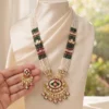 Royal Pearl Kundan Long Necklace Set