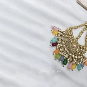 Meher Multicolor Antique Gold Passa - Image 4