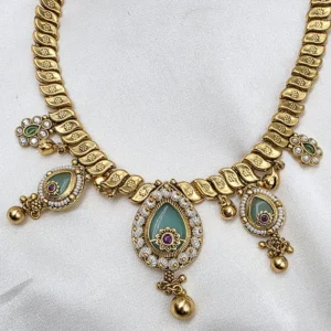 Temple Inspired Heritage Necklace Set - Image 4