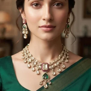 Statement Kundan Layered Bridal Necklace
