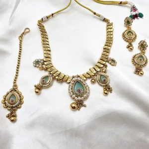 Temple Inspired Heritage Necklace Set - Image 2