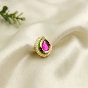 Nose Ring with Kundan