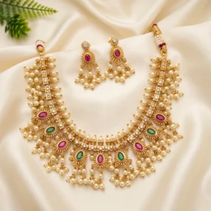 Antique Finish Ethnic Necklace Set